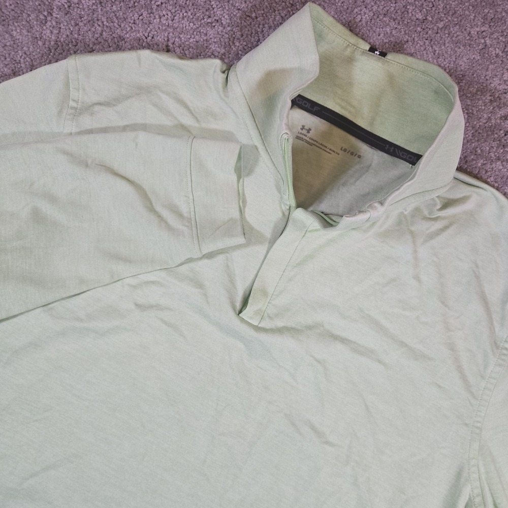 Under Armour Golf Men's Playoff 3.0 1/4 Zip Pullover Large Morph Green
